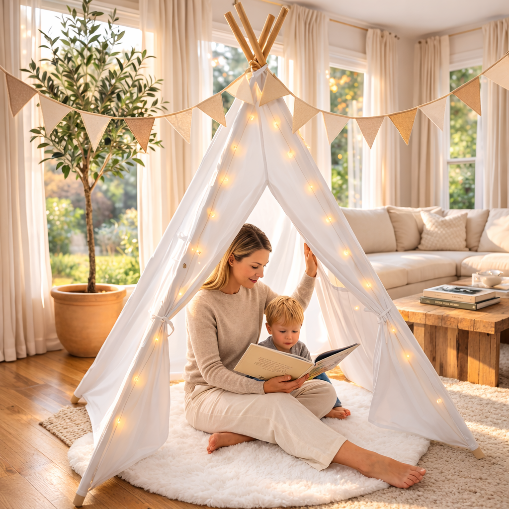 Teepee Tent White