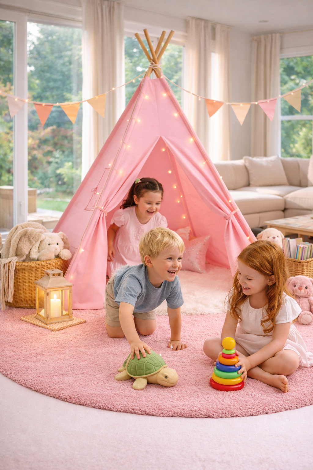 Pink Teepee Tent